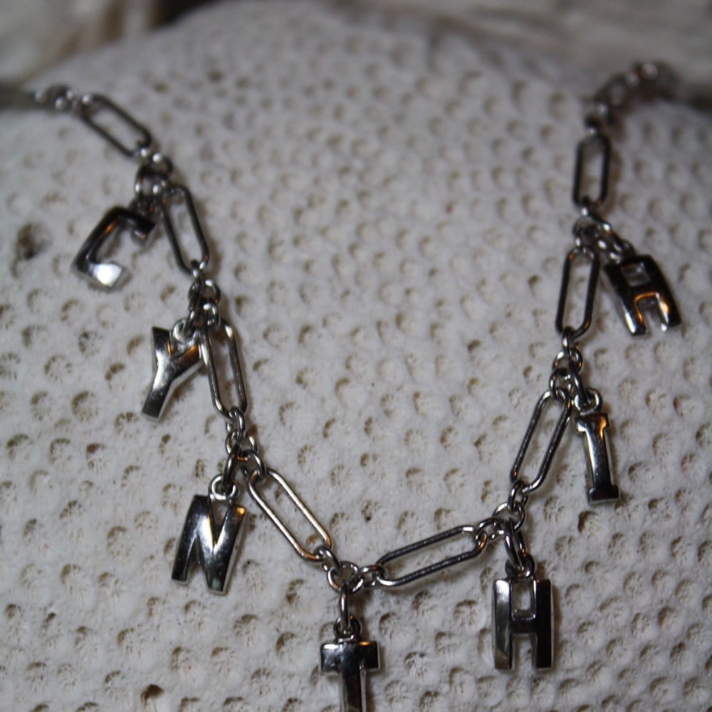 Charm Bracelet with "CYNTHIA" Charms